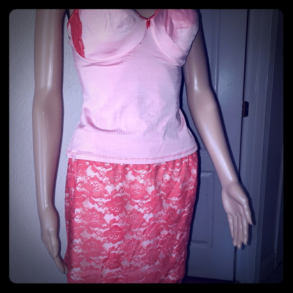 ❄2pc SKIRT & BRA CAMISOLE * RECYCLED TIE-DYE